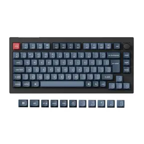 Keychron mehanička tipkovnica V1 Max, Bluetooth/2.4GHz, Black, UK Layout, HR znakovi, Jupiter Brown switch, V1M-D3-UK