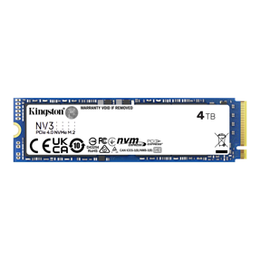 Kingston SSD 4TB, NV3,  M.2 2280 NVMe PCIe 4.0 x4 NVMe, SNV3S/4000G