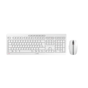 Komplet Cherry Stream Desktop tiha bežična tipkovnica i miš, bijela, JD-8500EU-0