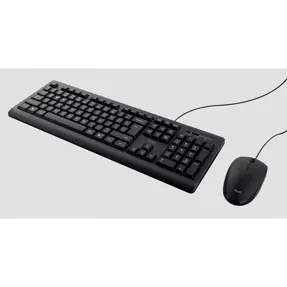 Komplet Trust Primo tipkovnica + miš, Spil resistant, HR/SL, crni, USB