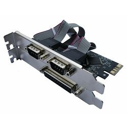Asonic 2xRS232+1xParalel PCIeX
