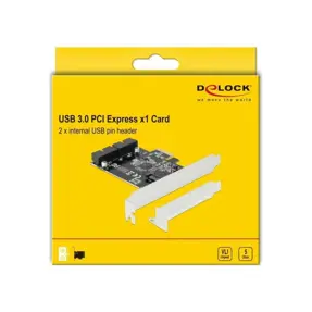 Kontroler Delock PCI Express card to 2x internal USB 3.0 post connector, 90387