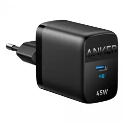 Kućni punjač Anker 313 USB-C 45W, crni, A2643G11