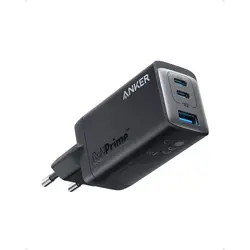 Kućni punjač Anker 735 GaN III Prime, 3-port (2xUSB-C, 1xUSB-A), 65W, crni, A2668311