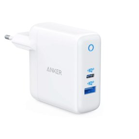 Kućni punjač Anker PowerPort PD+, 2-port ( USB-A, USB-C), 35W, bijeli, A2636G21