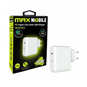 Kućni punjač Maxmobile, PD 65W, Sonic charger, USB-C, TR-307002, GaN, 65W