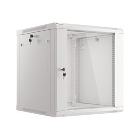 Lanberg 12U 600x600mm zidni mrežni ormar, 19", Flat pack, sivi, V2, WF01-6612-10S