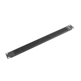 Lanberg 19" 1U Brush Panel, crni, AK-1101-B