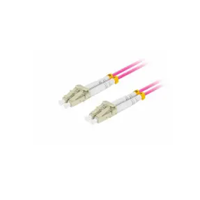 Lanberg 5m Fiber Optic Patchcord MM LC/UPC-LC/UPC Duplex LSZH OM4 50/125 3.0MM Violet