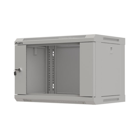 Lanberg 6U 540x350mm zidni mrežni ormar, 19", Flat pack, sivi, WF03-5306-10S