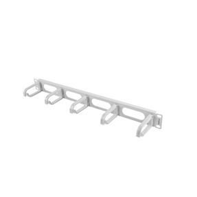 Lanberg panel za vođenje kabela s 5 prstenova - tip B, 19", 1U, sivi, AK-1205-S