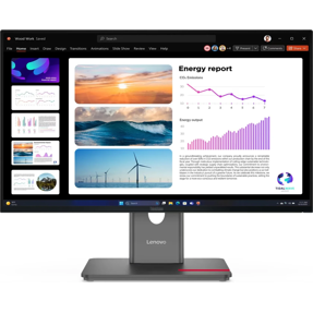 Lenovo ThinkVision P24Q-40, 23.8", QHD, IPS, 120Hz, HDMI, DP, USB-Hub, USB-C, 64B2GAT1EU