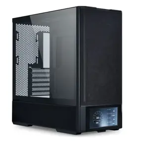 Lian Li Midi Tower LANCOOL 207 Digital, glass window, Black,  LAN207DX, 4718466017642