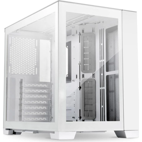 Lian Li Midi Tower O11 Dynamic Mini Snow Edition, glass window, White, O11D mini-S, 4718466009814