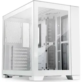Lian Li Midi Tower O11 Dynamic Mini Snow Edition, glass window, White, O11D mini-S, 4718466009814