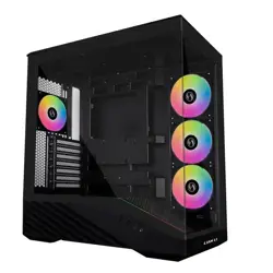 Lian Li Midi Tower Vector V100, glass window, Black, 4718466017901