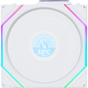 Lian Li ventilator 120mm UNI FAN TL Wireless LCD 120 Reverse Blade, ARGB, PWM, White, 12RTLLCD1W1W