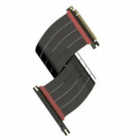 Linkup Riser PCIe 5.0 x16 GPU Riser Cable 400mm, crni