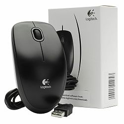 Logitech žični miš B100, Black, 910-003357