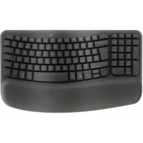 Logitech bežična tipkovnica Wave Keys, ergonomska, Graphite, 920-012304