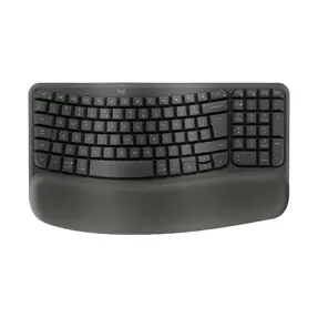 Logitech bežična tipkovnica Wave Keys, ergonomska, Graphite, 920-012304