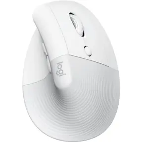 Logitech bežični miš Lift, Ergonomski, White, 910-006496