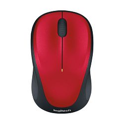 Logitech bežični miš M235, Black/Red, 910-002496