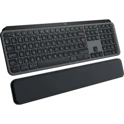Logitech bežična tipkovnica MX Keys S Plus, with MX Palm rest, Graphite, 920-011586