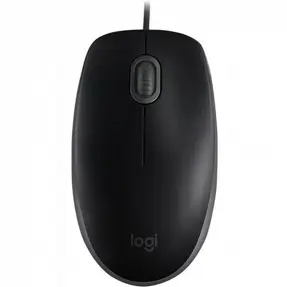 Logitech žični miš B110 Silent, Black, 910-005508