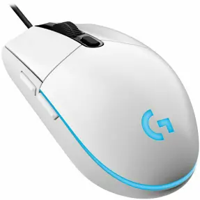 Logitech žični miš G102 Lightsync Gaming, White, 910-005824