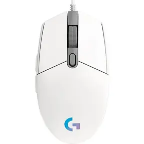 Logitech žični miš G102 Lightsync Gaming, White, 910-005824