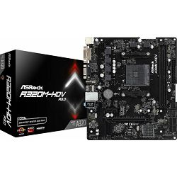 Asrock A320M-HDV R4.0, AMD A320, AM4, 90-MXB9L0-A0UAYZ
