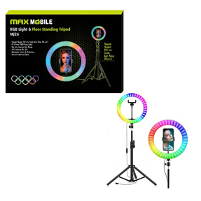 Maxmobile RGB Ring tripod, MJ26 10", MMSLFMJ26BK