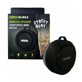 Maxmobile zvučnik Bluetooth Mini 8338, vodootporan, crni
