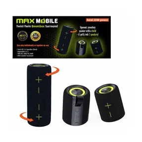 Maxmobile zvučnik Bluetooth Twist-Twin Boombox MT17 TWS