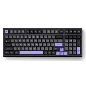 MCHOSE mehanička tipkovnica G98 Pro, bežična BT/2.4GHz, linear switch, RGB, HR znakovi, Black Purple, HW-G98S-3