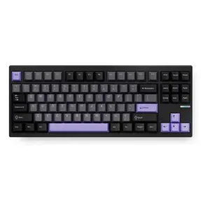 MCHOSE mehanička tipkovnica GX87 Ultra Aluminum, bežična BT/2.4GHz, linear switch, RGB, HR znakovi, Black Anodic GX87-A6