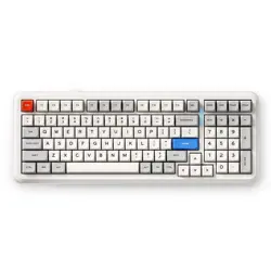 MCHOSE mehanička tipkovnica K99 V2, bežična BT/2.4GHz, linear switch, RGB, HR znakovi, Retro White, MC-K99V2-11