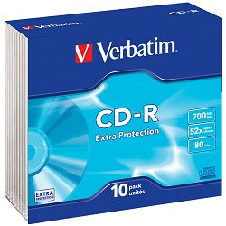 CD medij Verbatim 10 kom slim case 43415