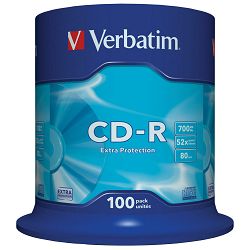 CD-R medij Verbatim 700MB 52× DataLife 100-pack, V043411