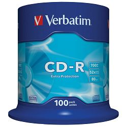 CD-R medij Verbatim 700MB 52× DataLife 100-pack, V043411