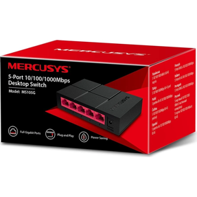 Mercusys Switch MS105G, 5-Port 10/100/1,000Mbps