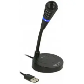 Mikrofon Delock USB Mikrofon with base and Touch Mute Button, 65868