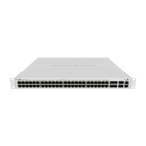 MikroTik Cloud Router Switch, 48-port, Dual boot, 40G, PoE, SFP/SFP+, ROS v7, CRS354-48P-4S+2Q+RM