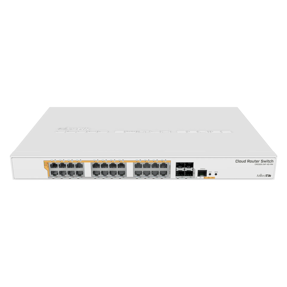 MikroTik Cloud Router Switch, ARM Cpu, PoE, SFP/SFP+, Dual Boot, CRS328-24P-4S+RM