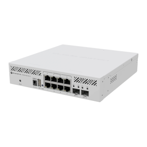 MikroTik Cloud Router Switch, ARM Cpu, SFP/SFP+, 2.5G, Dual boot, ROSv7, CRS310-8G+2S+IN