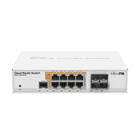 MikroTik Cloud Router Switch, PoE, SFP/SFP+, CRS112-8P-4S-IN