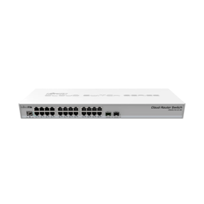 MikroTik Cloud Router Switch, ARM Cpu, Dual boot, PoE, SFP/SFP+, CRS326-24G-2S+RM
