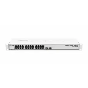 MikroTik Switch CSS326-24G-2S+RM, 24-port Gigabit Ethernet, 2x10G SFP+, 1U rackmount case