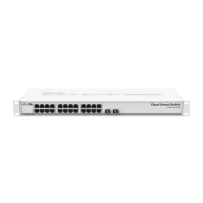 MikroTik Switch, PoE, SFP/SFP+, CSS326-24G-2S+RM